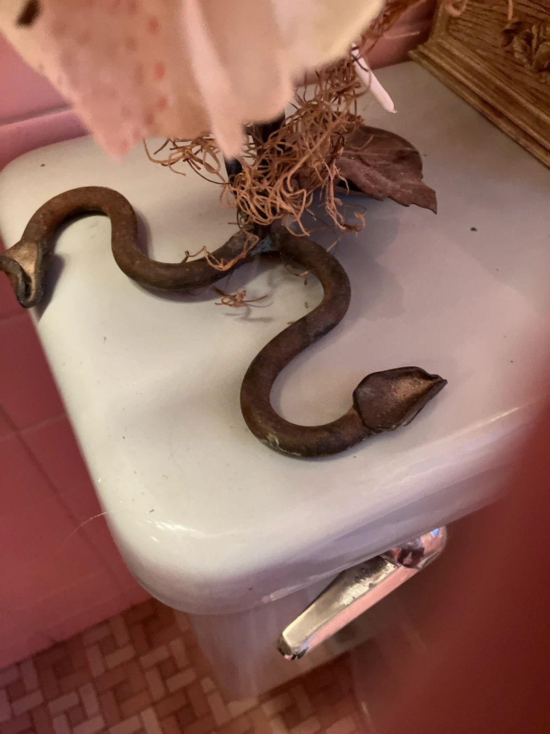 Metal Snake Decorative Plant Holder - photo 3