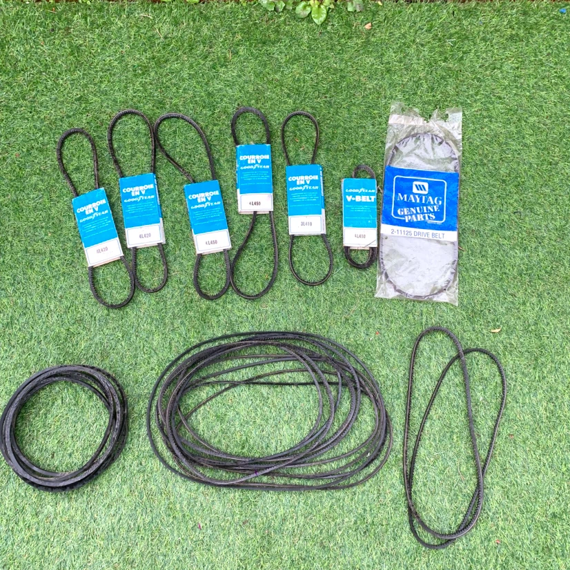 V-Belts Drive Belts Assorted Sizes Replacement Machine Belts