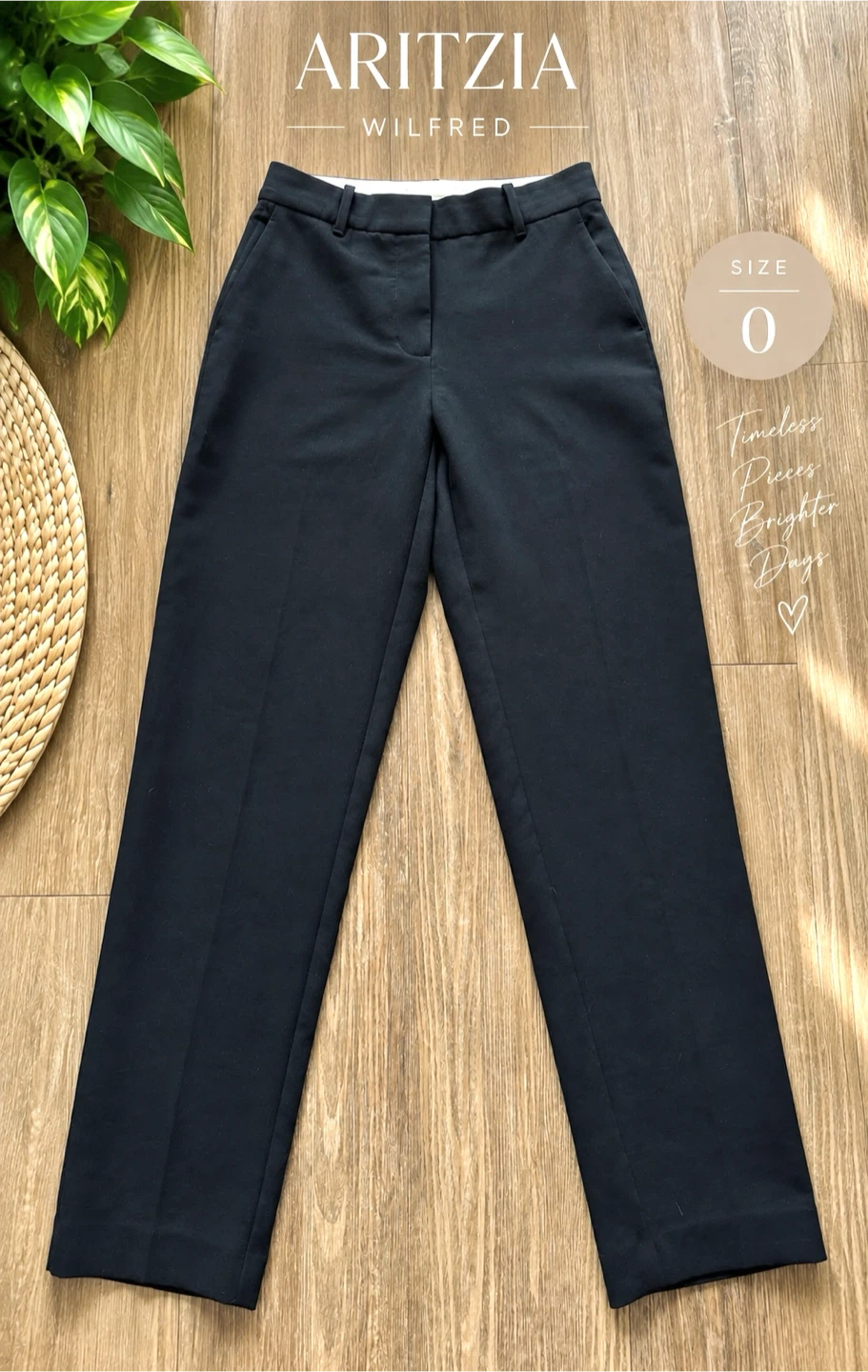 Aritzia Wilfred Black Dress Pants – Size 0 – Excellent Condition