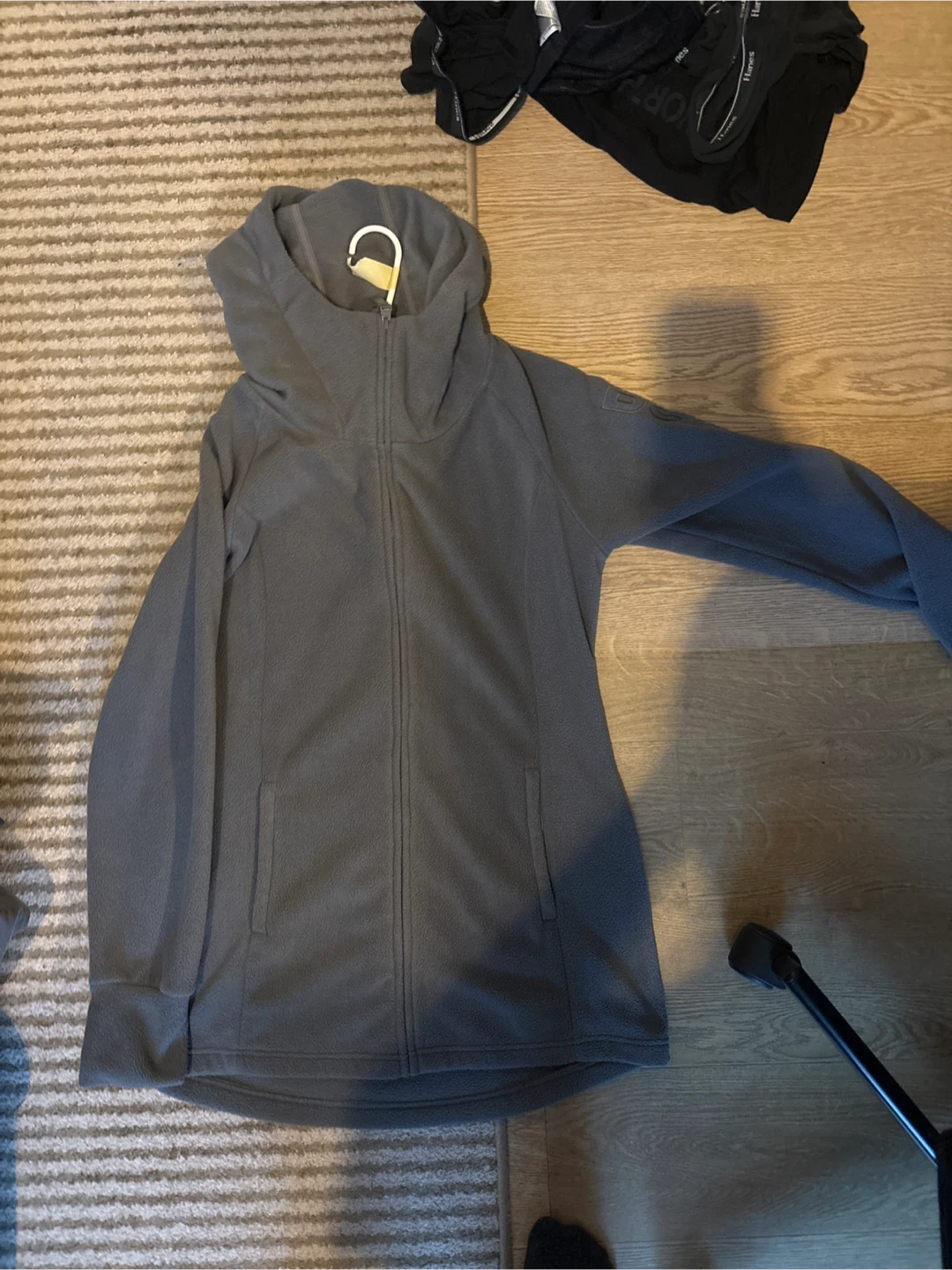Bench Grey Fleece Full-Zip Jacket