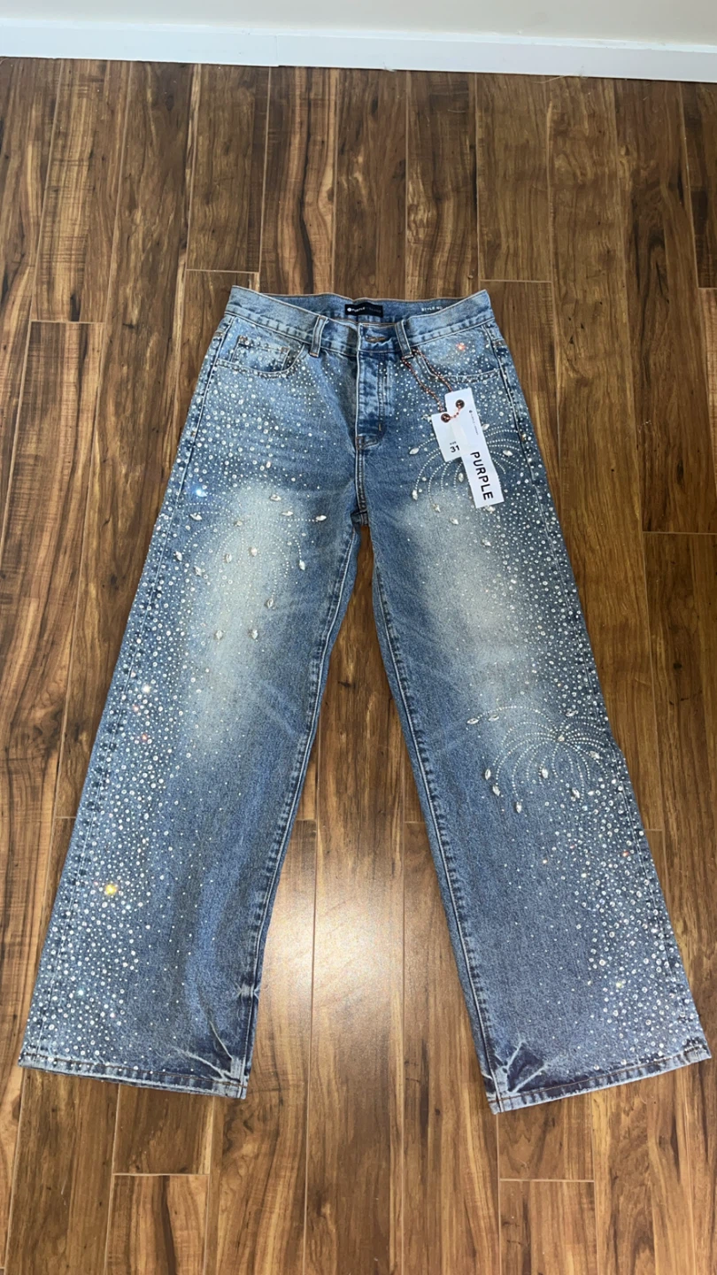 Purple Brand Rhinestone Jeans Size 31