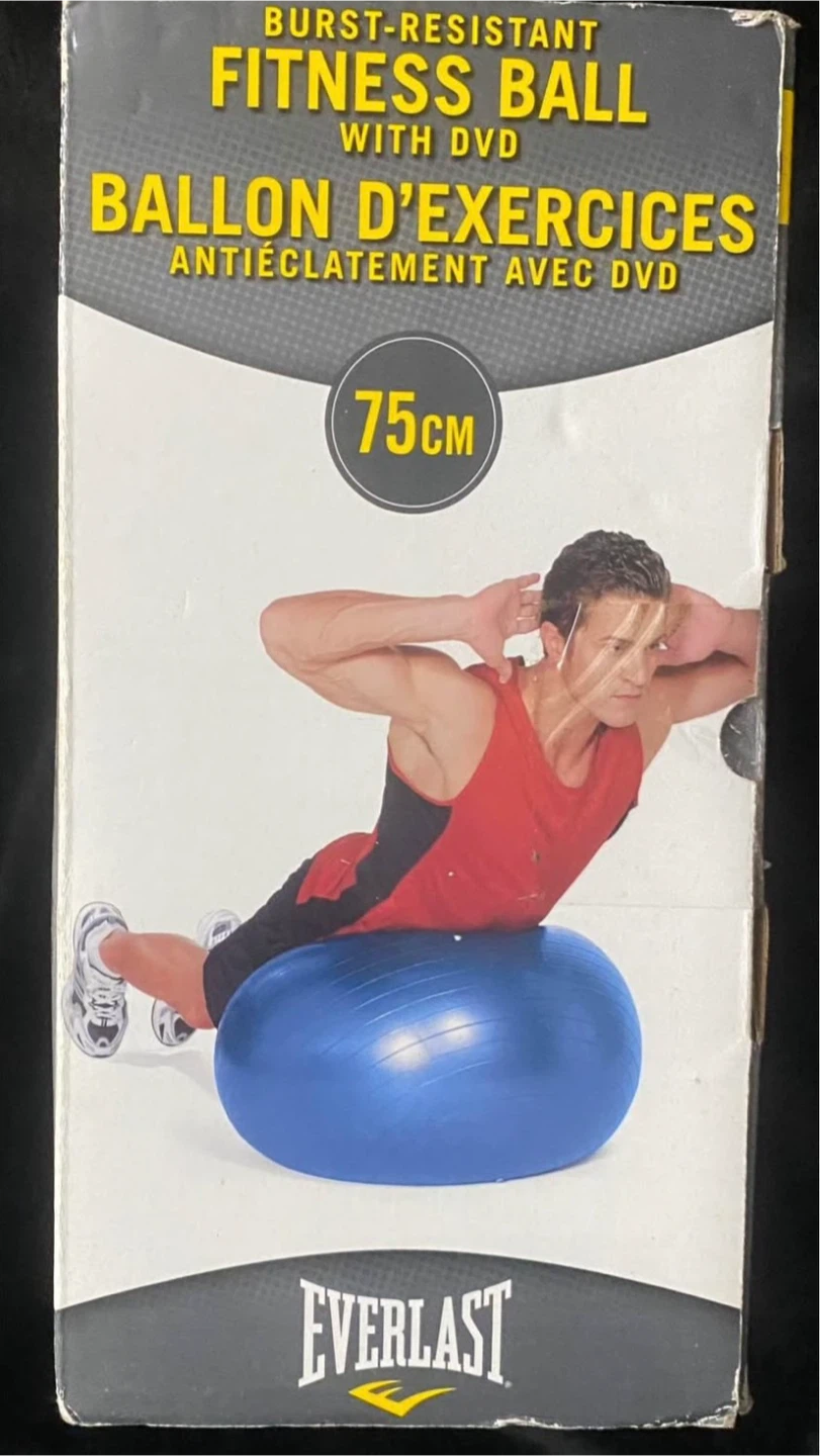 75cm Burst-Resistant Fitness Ball (Black) - photo 4