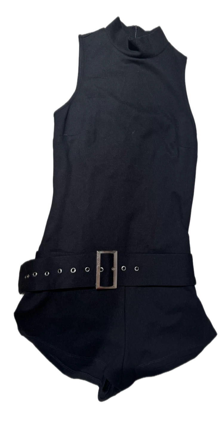 Superdown Black Sleeveless Romper