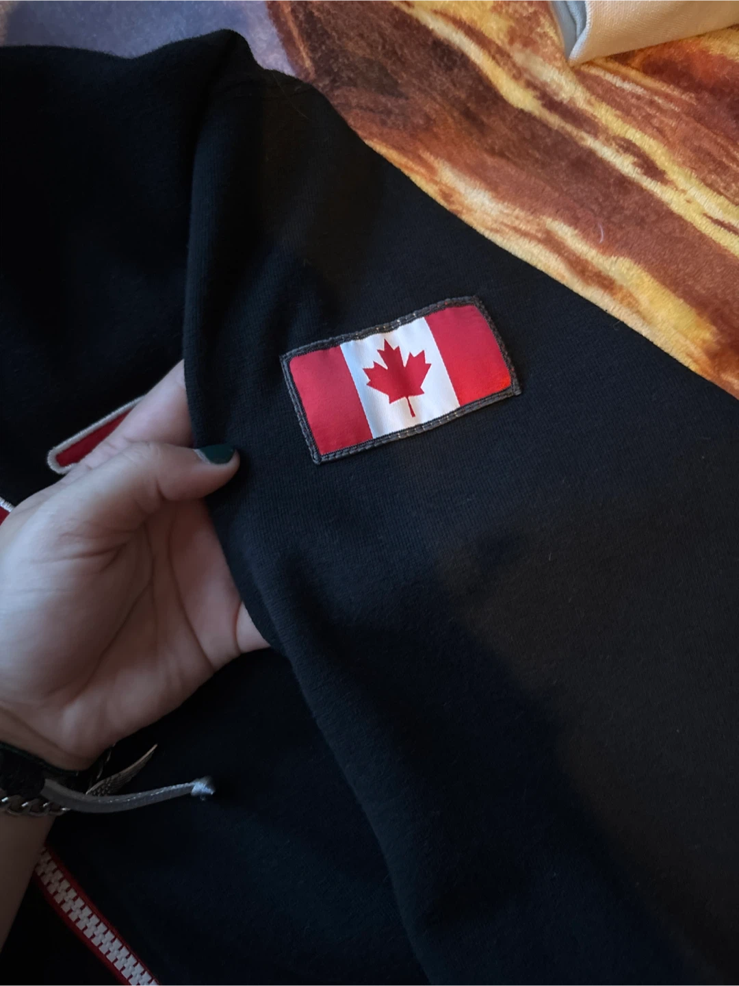Black Canada Zip-Up Hoodie - photo 2