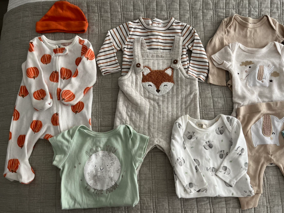 Baby Clothing Bundle Assorted Items 0-3 months
