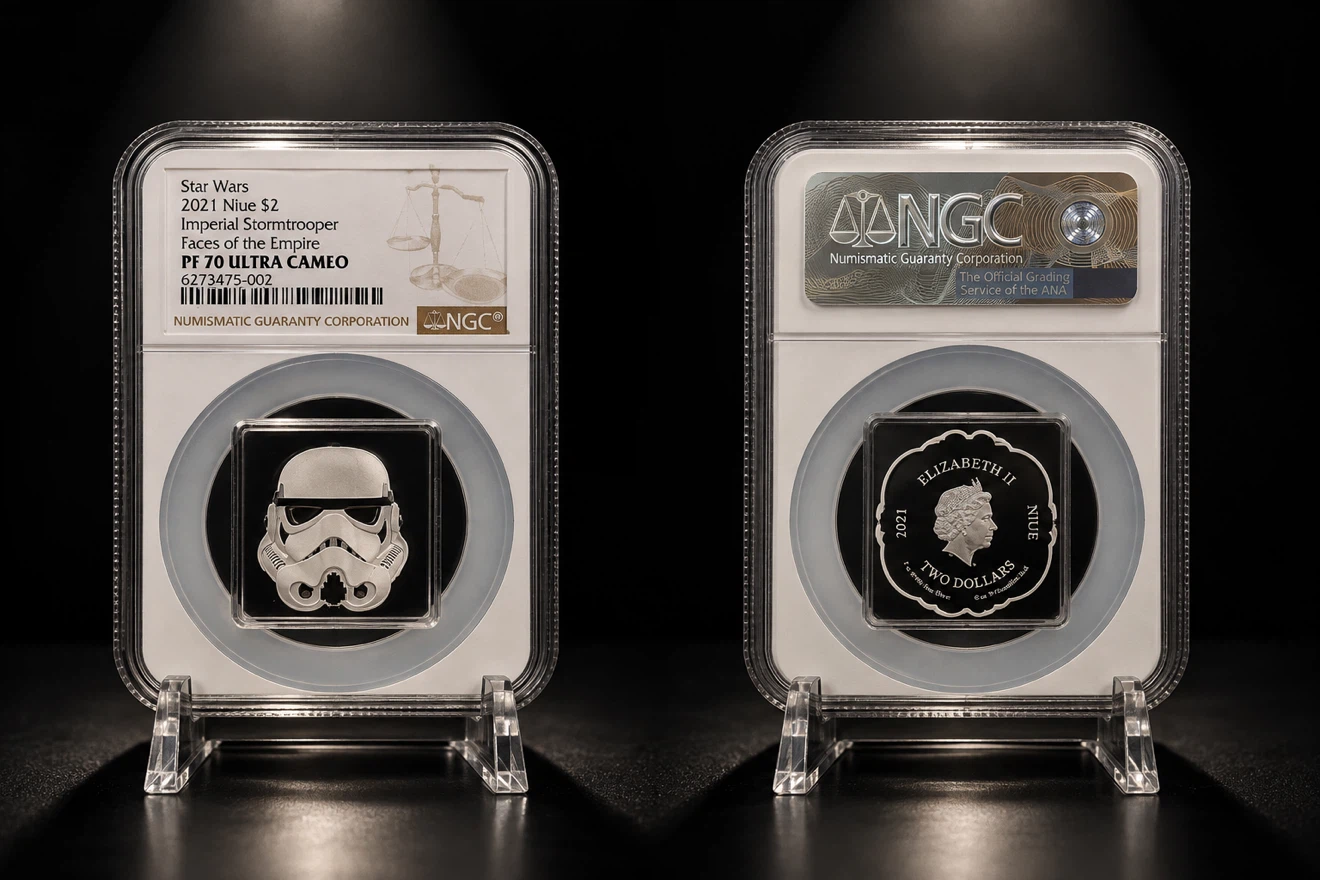 2021 Niue Star Wars Stormtrooper Silver Coin NGC PF70