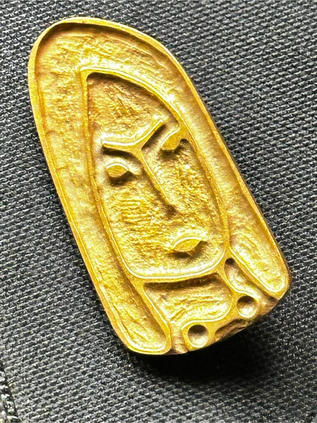 Vintage Bernard Chaudron Modernist Bronze Brooch - photo 2