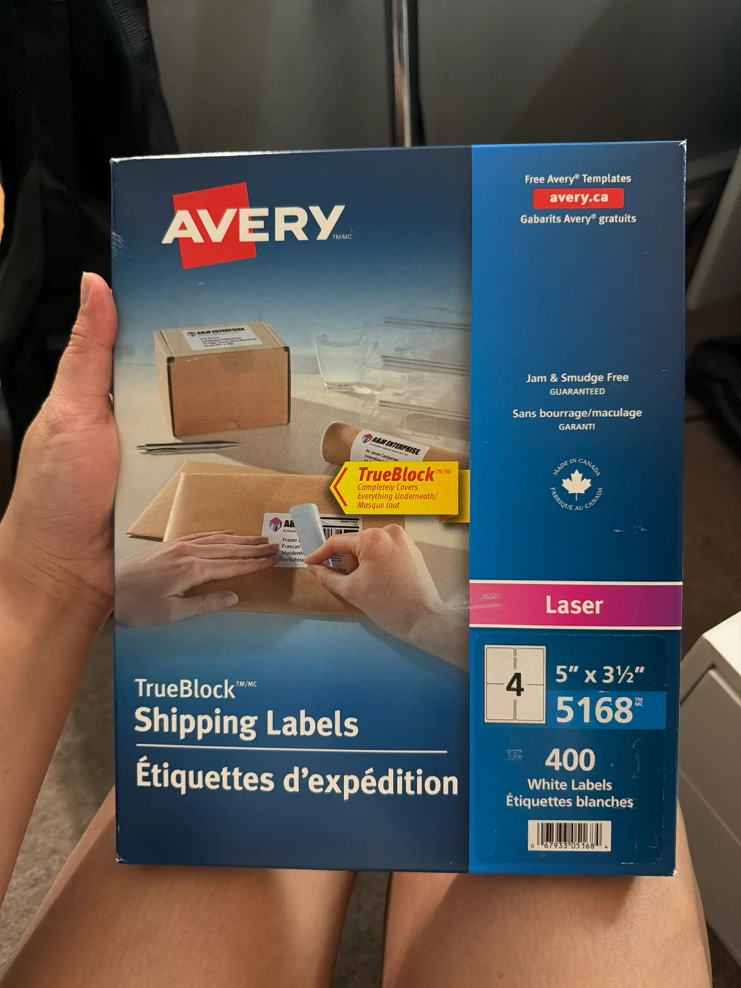 Avery TrueBlock Shipping Labels 5168