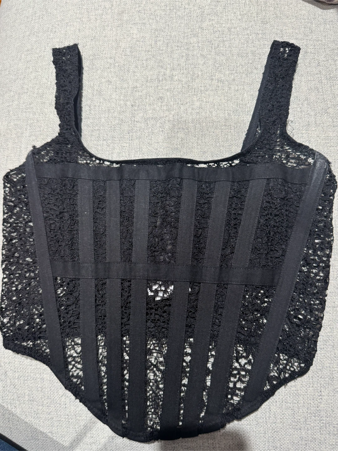 Dion Lee Black Lace Corset Top