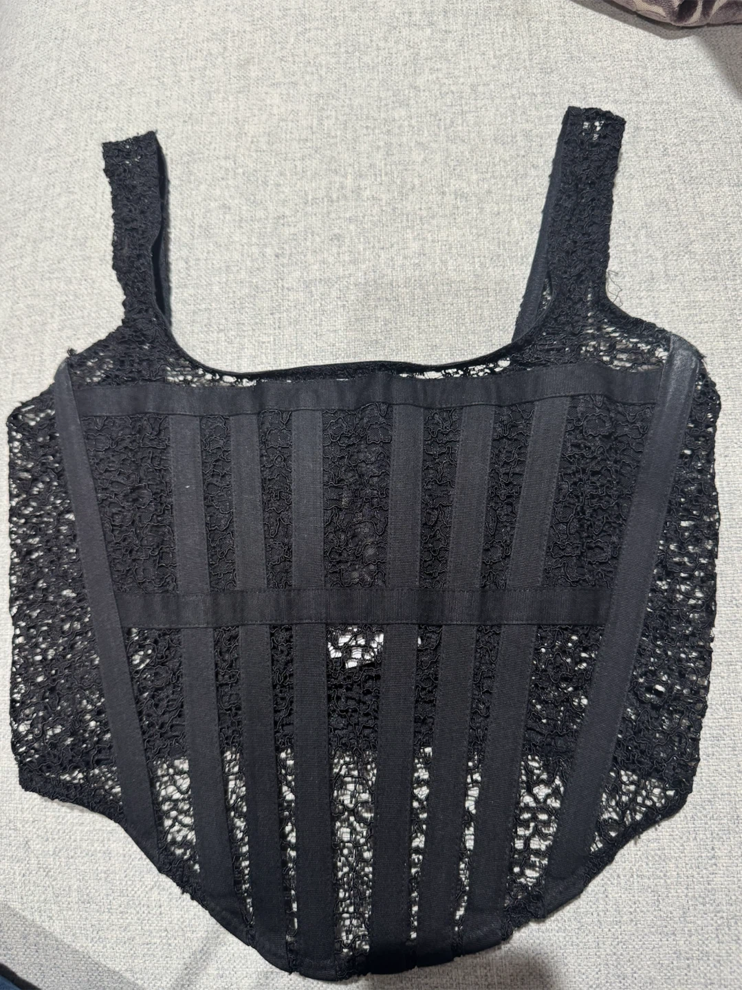 Dion Lee Black Lace Corset Top - photo 2