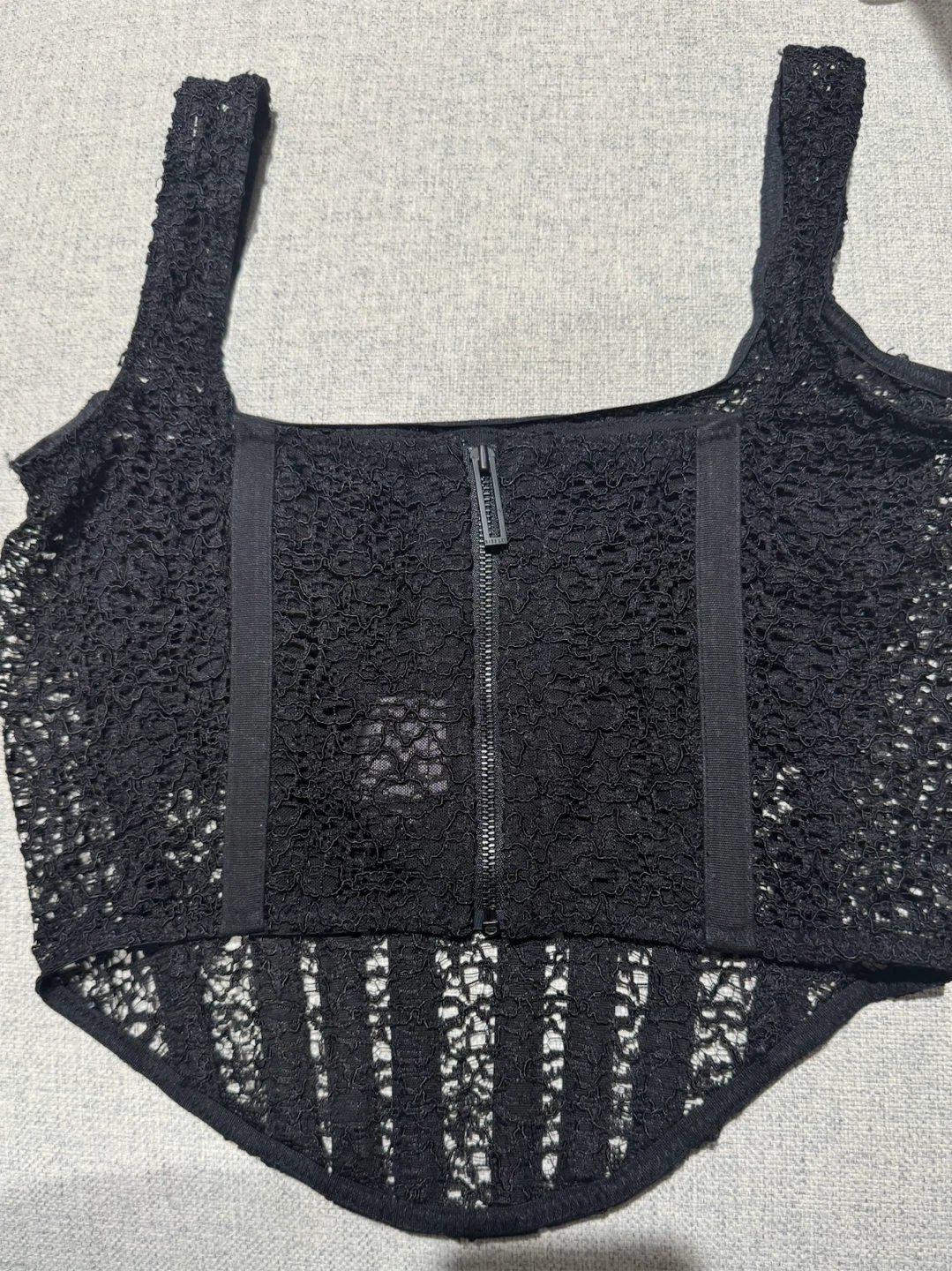 Dion Lee Black Lace Corset Top - photo 3