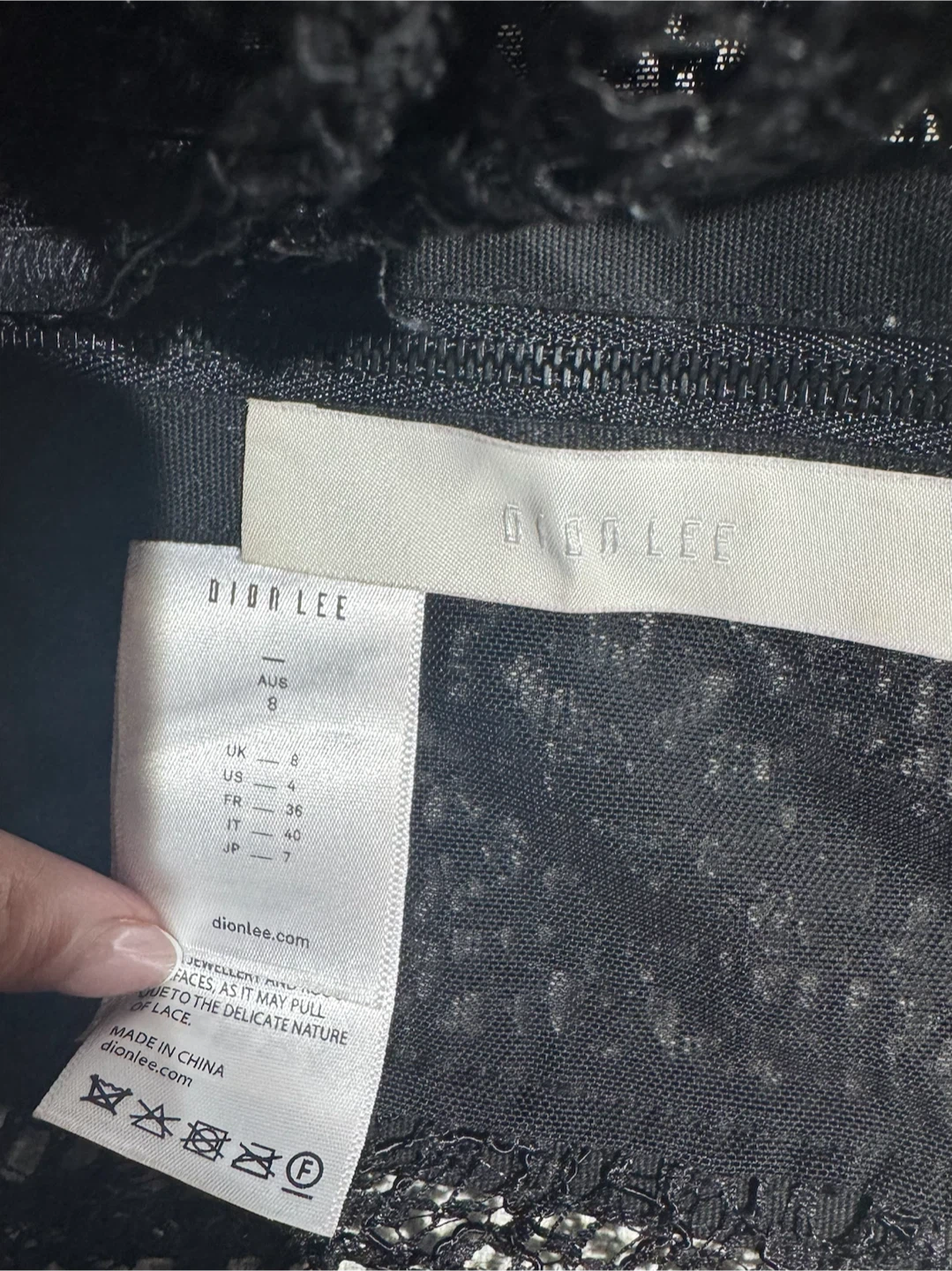 Dion Lee Black Lace Corset Top - photo 5