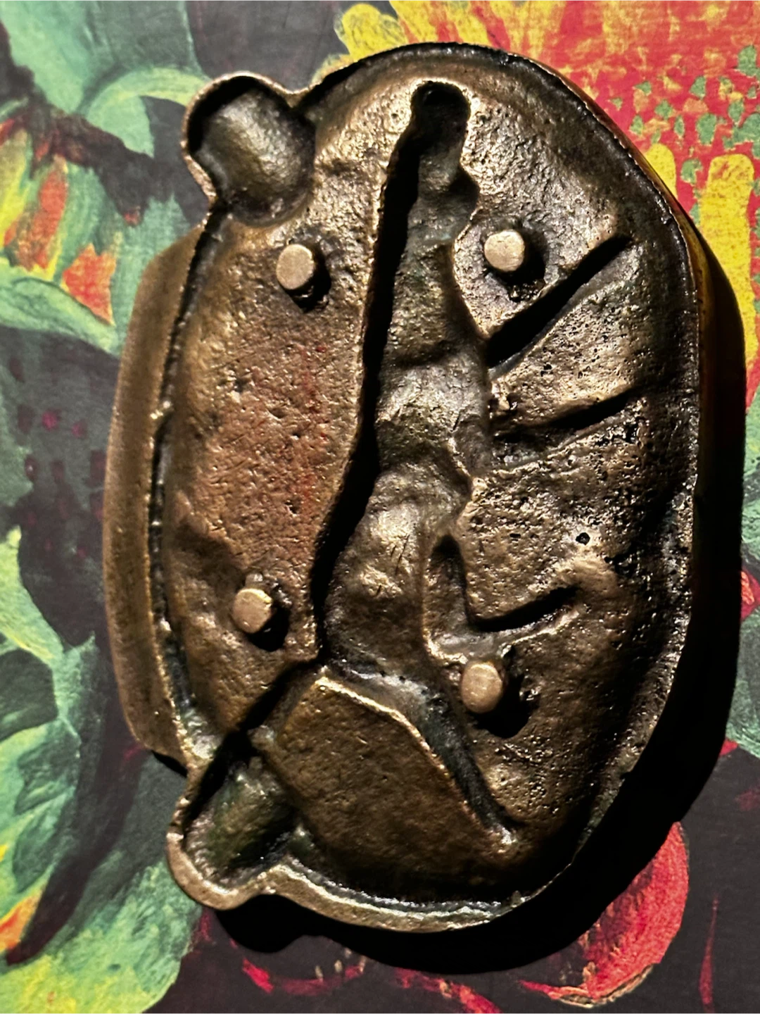 Antique bronze hunting dog ashtray - photo 5