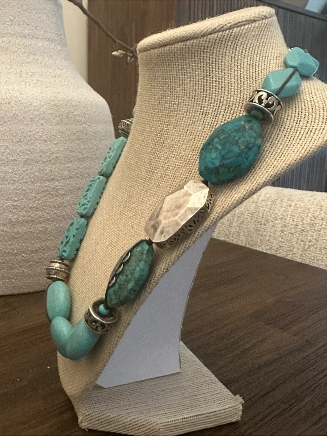 Silpada Sterling Silver .925 Turquoise Statement Necklace - photo 2