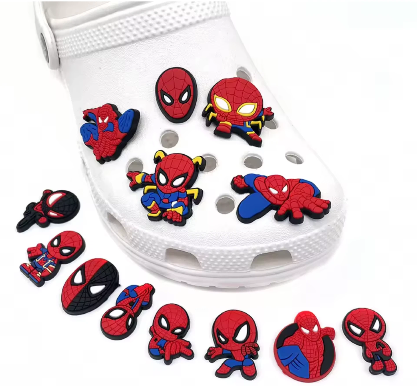 Brand New SPIDER-MAN 13 pc Shoe Croc Charms   $8