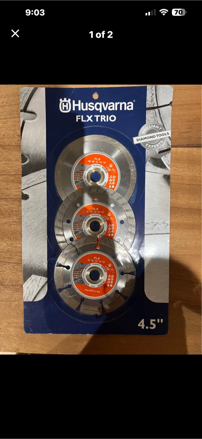 Husqvarna FLX TRIO Diamond Blade Set 4.5"