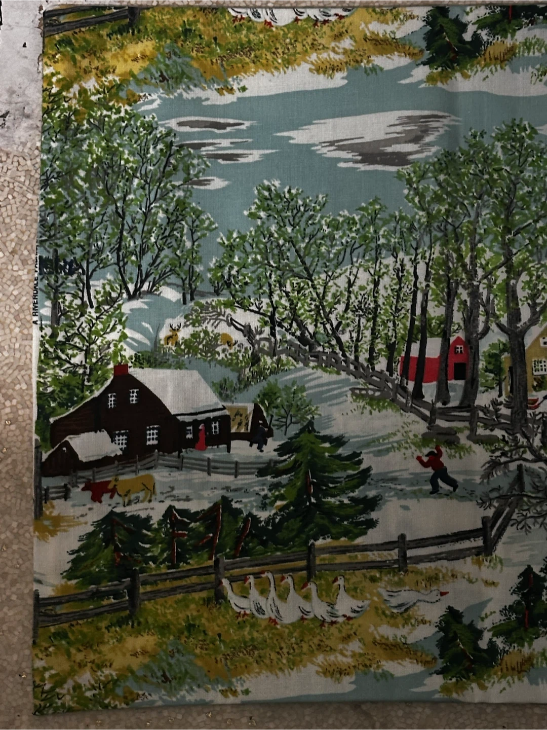 Vintage authentic grandma Moses pillow case - photo 2