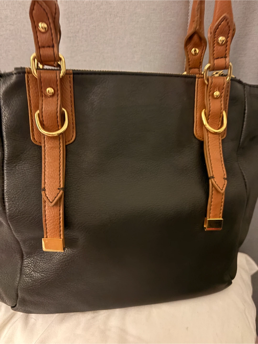 Audrey Brooke Black Genuine Leather Tote - photo 3