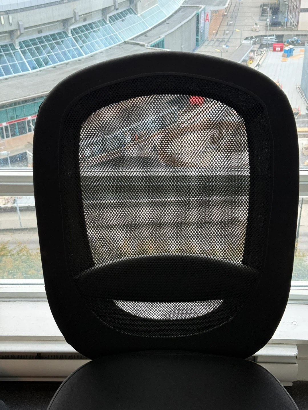 Black mesh office chair