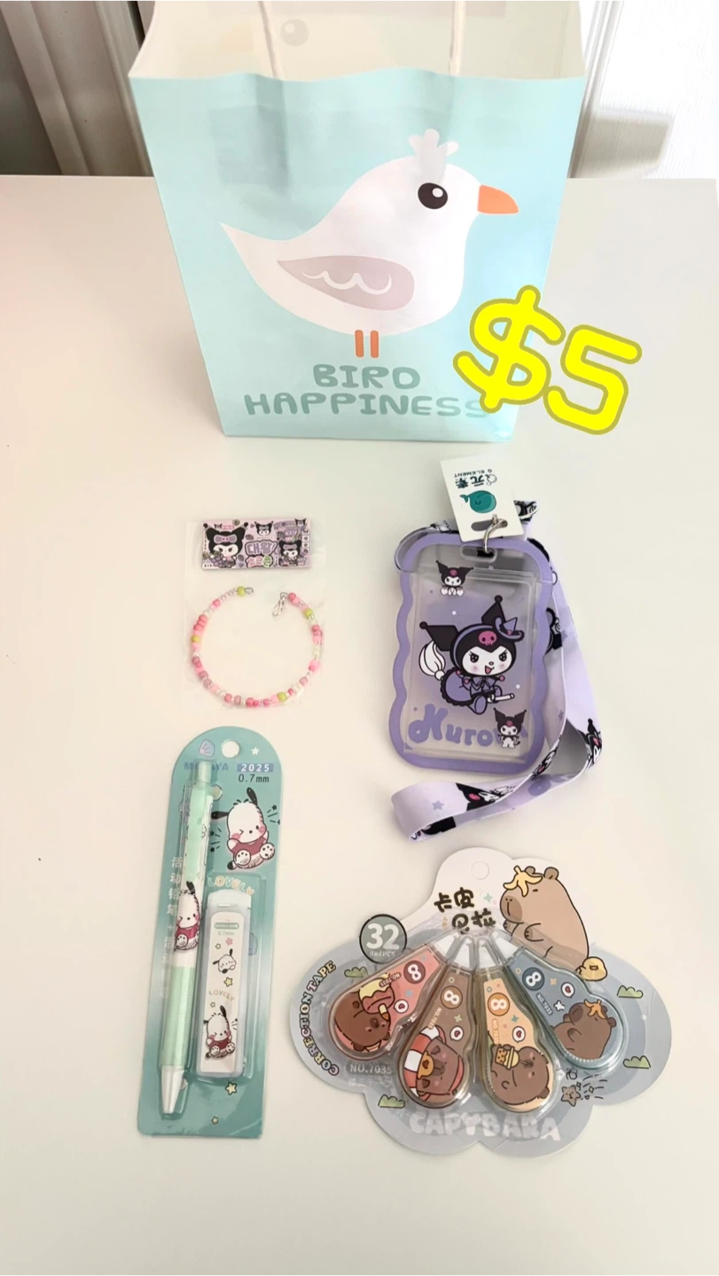 Assorted Kawaii Stationery and Toy Gift Bags - photo 5