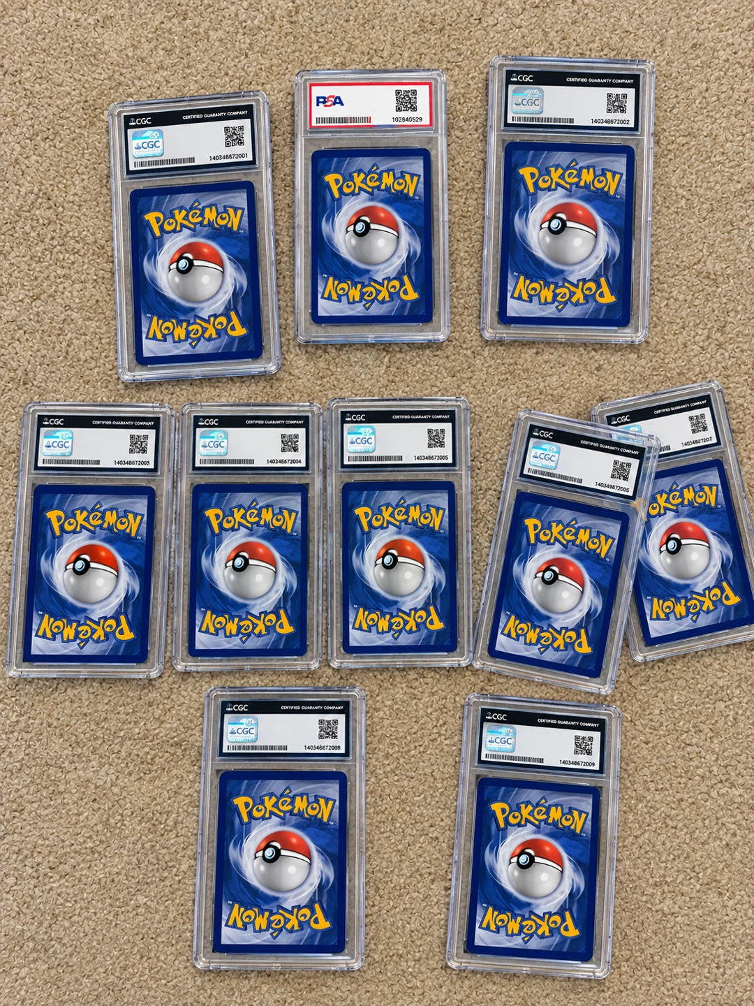 10 Graded Pokémon Cards — PSA 10 + CGC 10 - photo 3