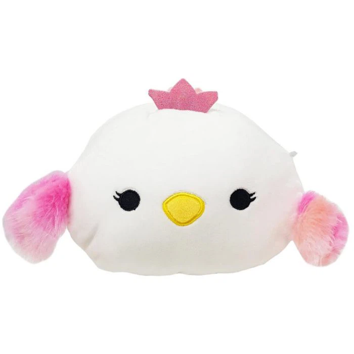 Squishmallows Stackable Alyssa 8” in White Swan Pink Tiara