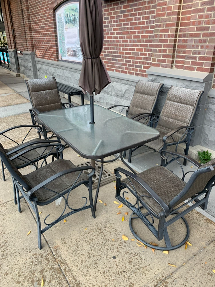 Full patio for sale.
