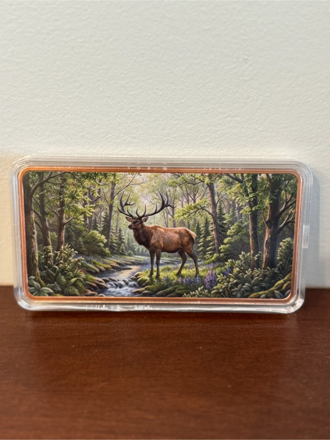 10 oz Copper Art Bar with Elk Motif