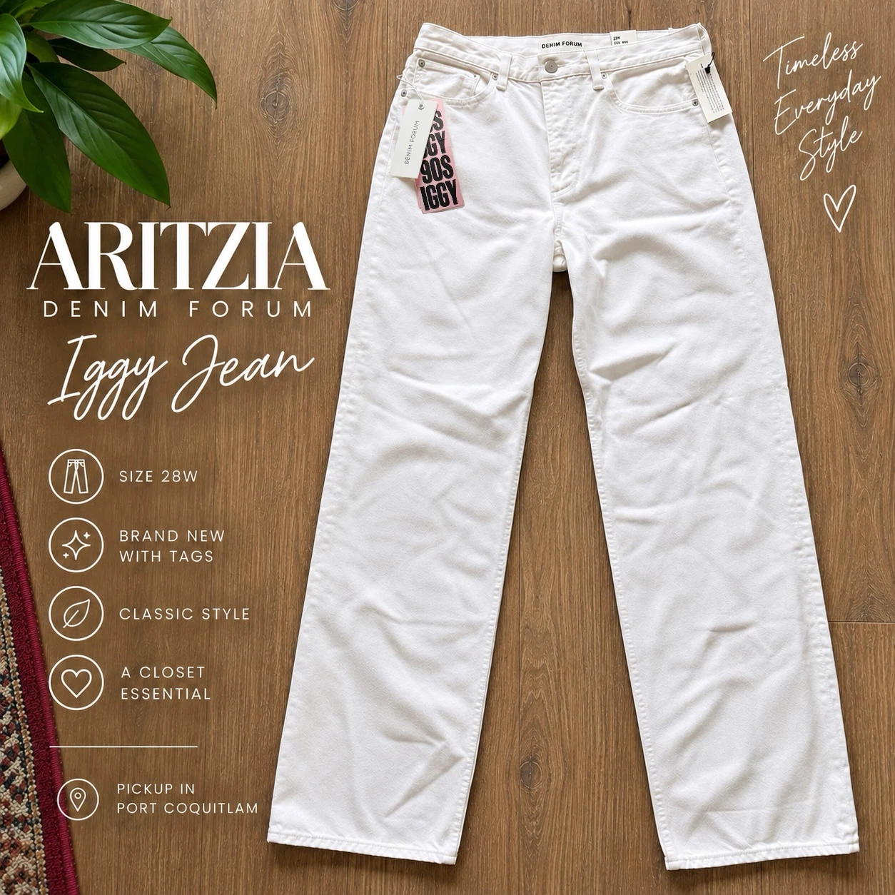 Aritzia Denim Forum ’90s Iggy Lo-Rise Baggy Jeans NWT