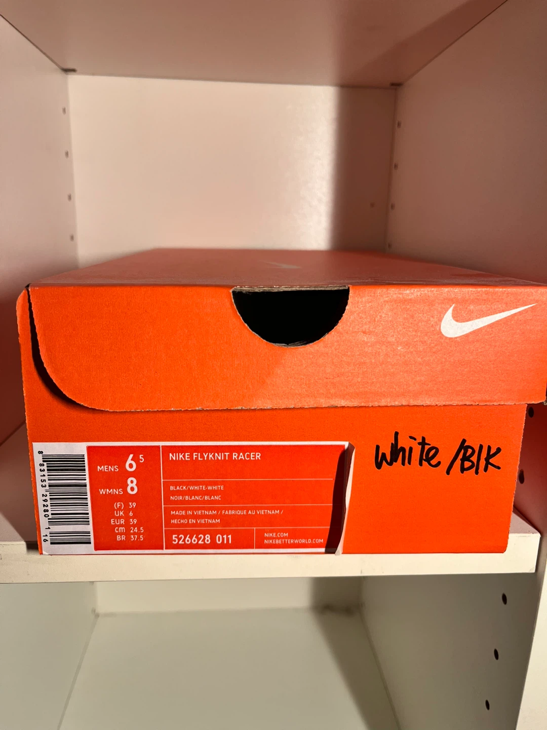 Nike Flyknit Racer White/Black - photo 2