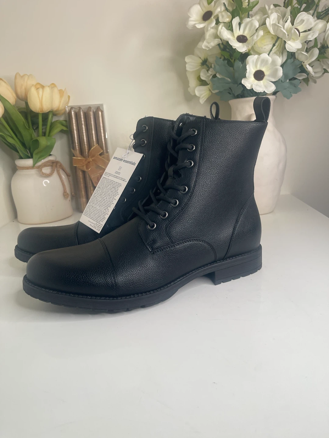Amazon Essentials Black Lace-Up Boots - photo 5