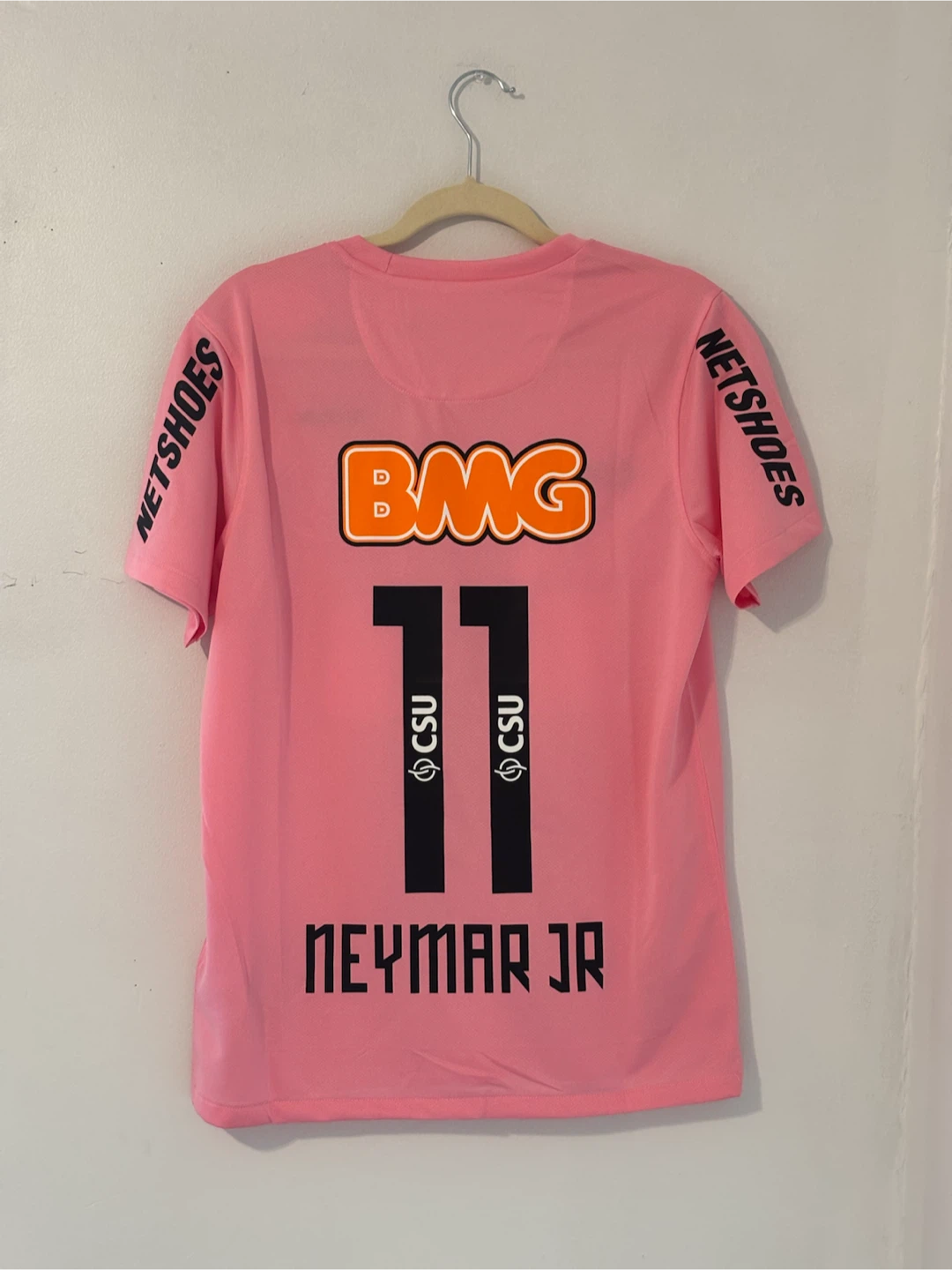Neymar Jr Santos 2012 Retro Pink Jersey