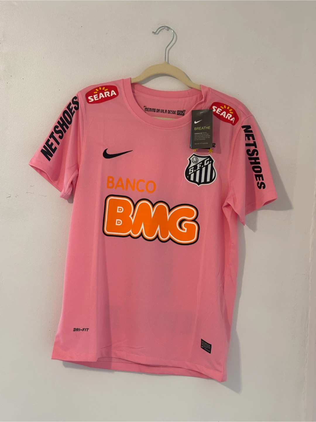 Neymar Jr Santos 2012 Retro Pink Jersey - photo 2