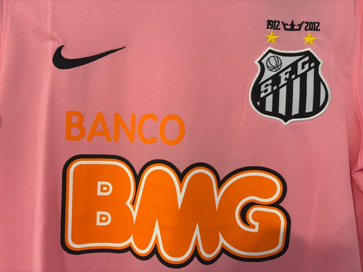 Neymar Jr Santos 2012 Retro Pink Jersey - photo 3