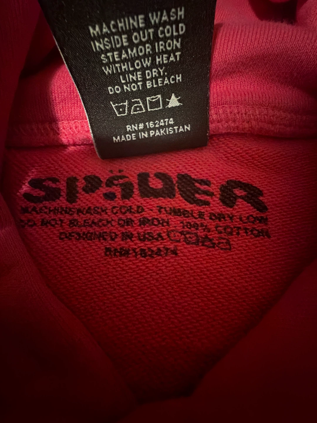 Pink sp5der hoodie - photo 3