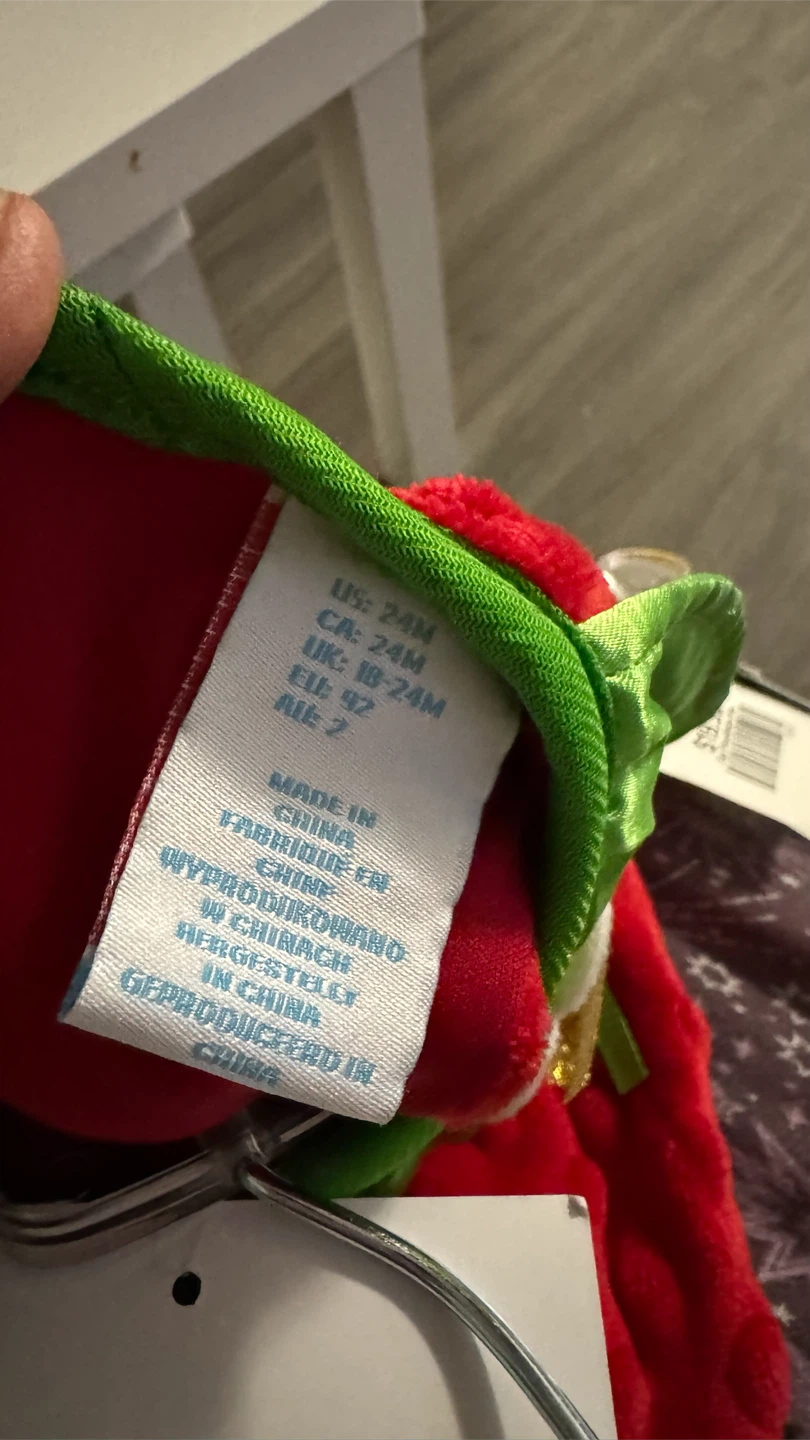 Fun of a Kind Strawberry Costume Size 24M - photo 3