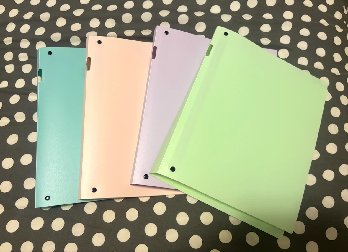 Set of 4 high-end morandi-colored 4-Ring Binders, all for 20$!🥰