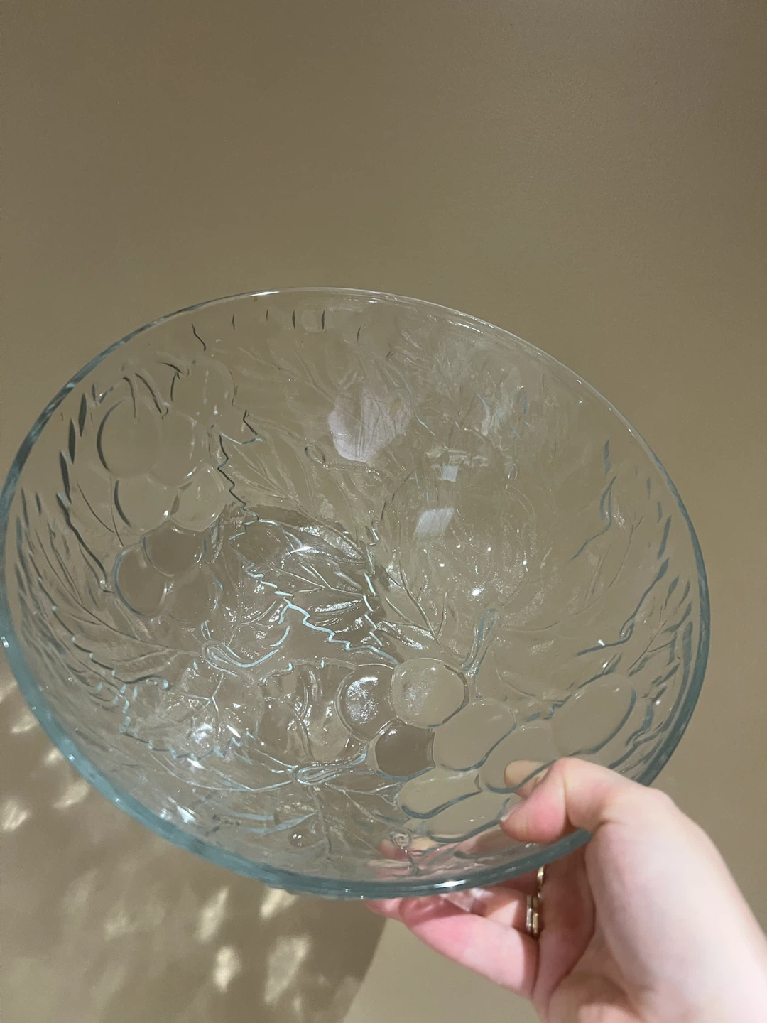 Set of 6 Clear Glass Fruit Motif Bowls - photo 2