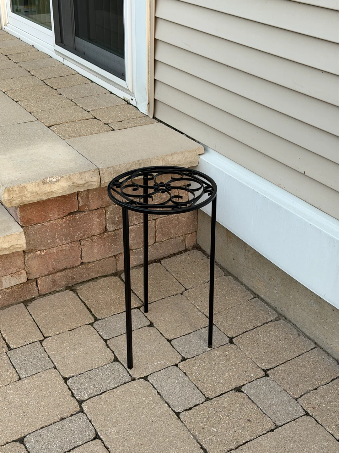 TALL BLACK PLANT STAND - photo 2