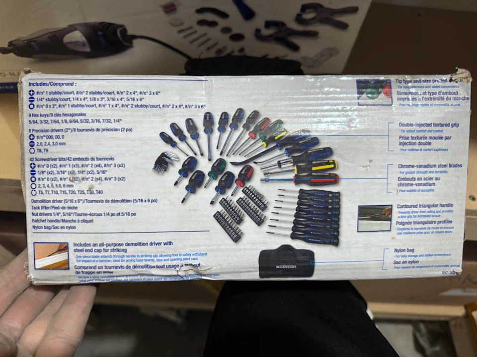 Mastercraft Screwdriver 80 pcs Set