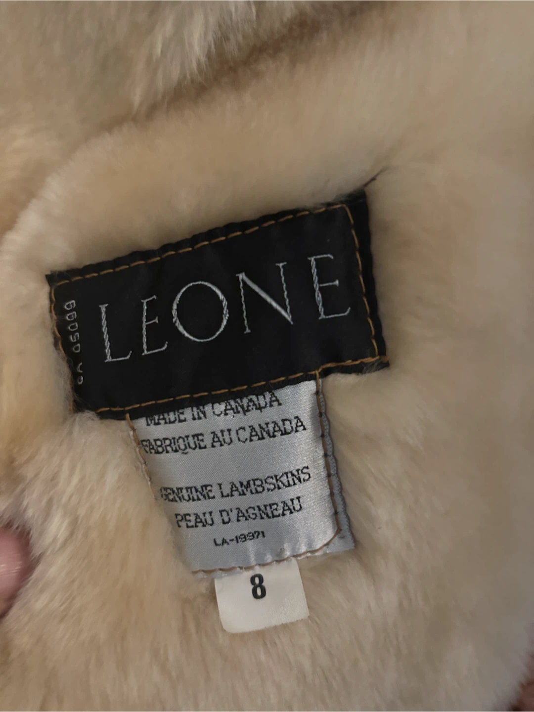 Leone Genuine Lambskin Coat Size 8 - photo 4
