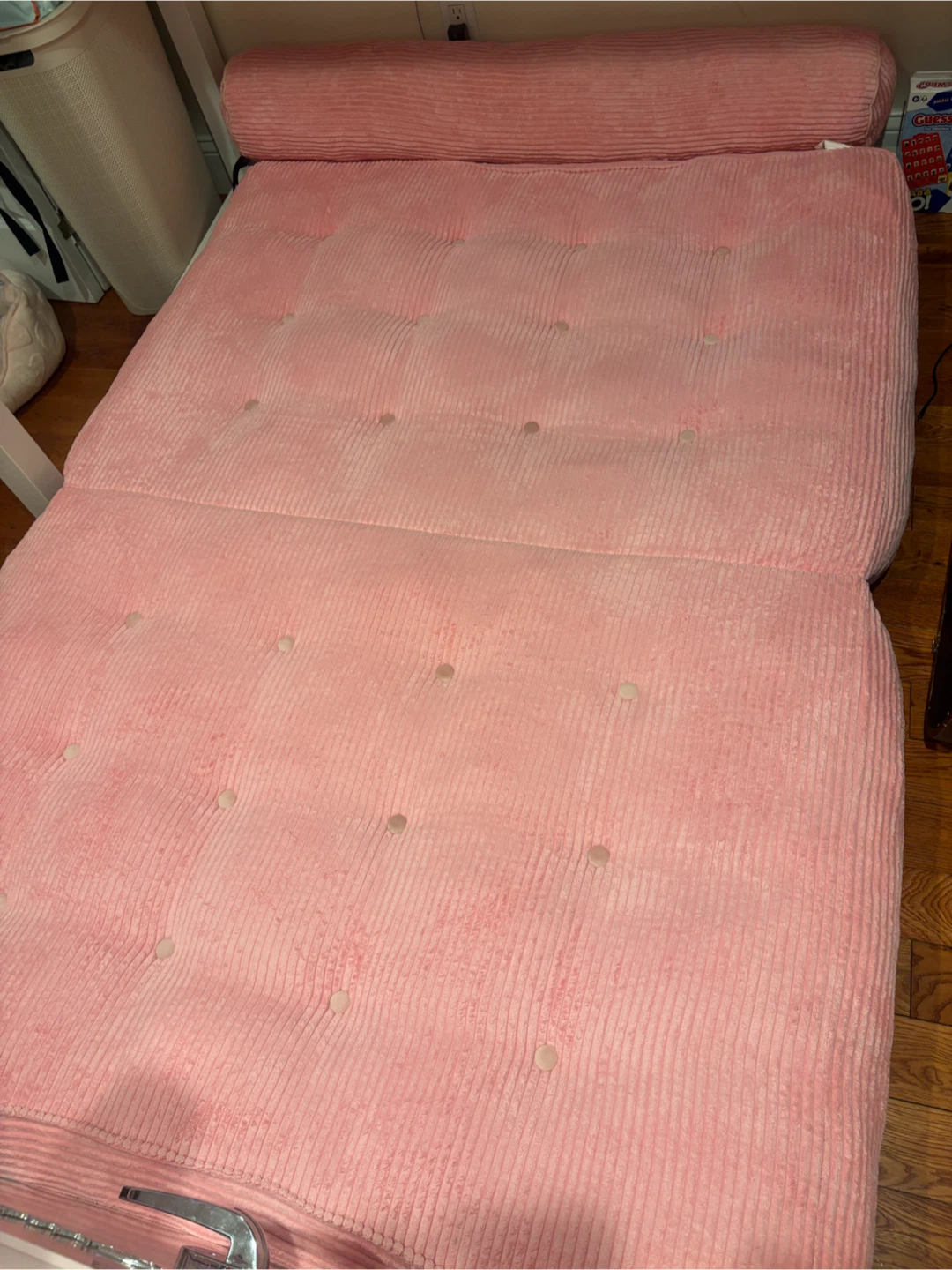 Full size Pink Corduroy Foldable Floor Mattress - photo 2