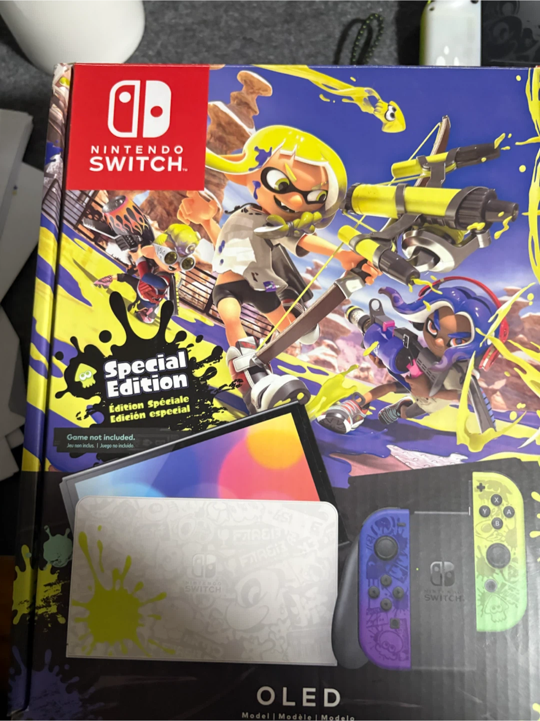 Nintendo Switch OLED Splatoon 3 Special Edition - photo 5