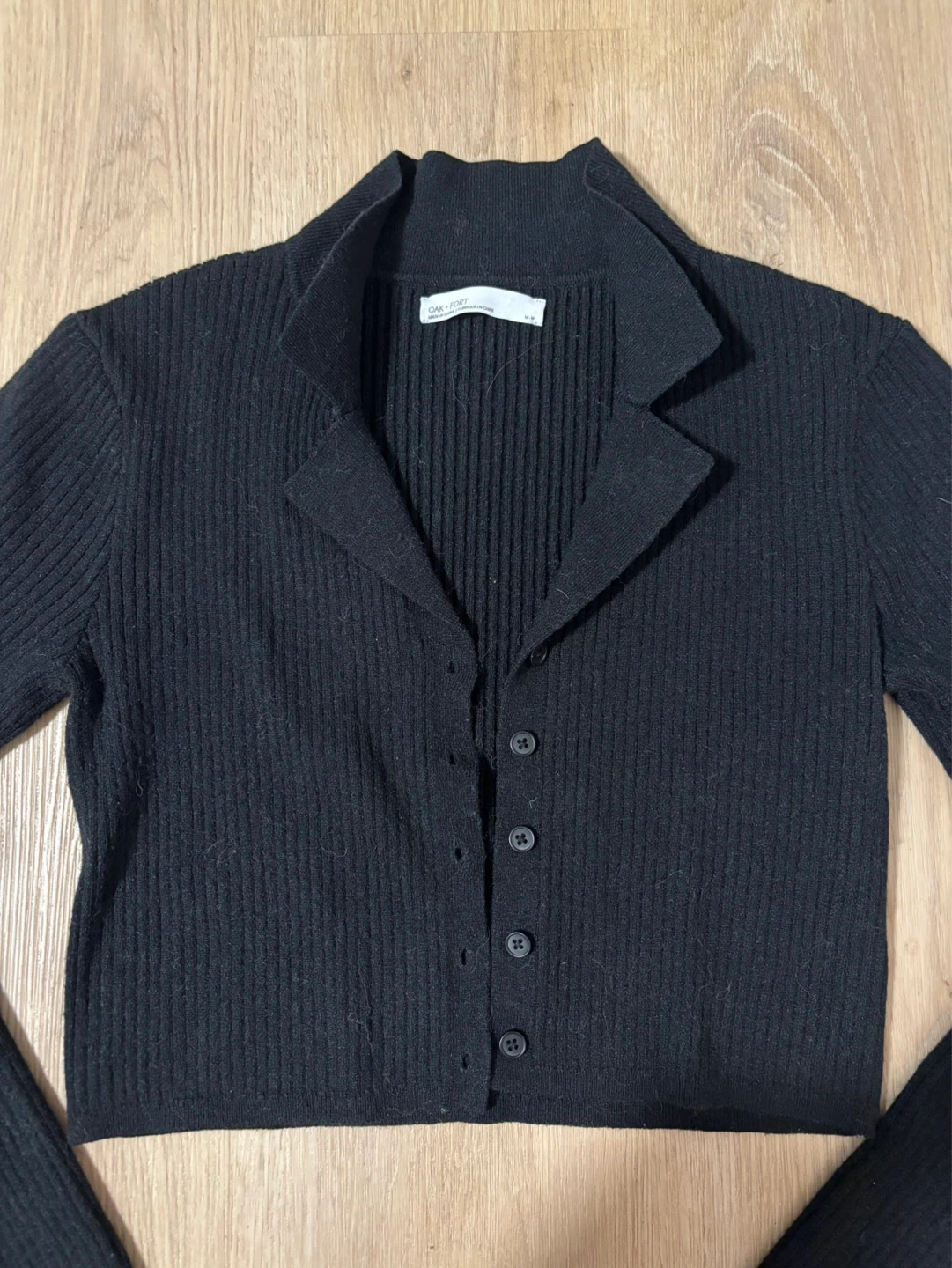 Oak + Fort Cropped Cardigan S/M - photo 2
