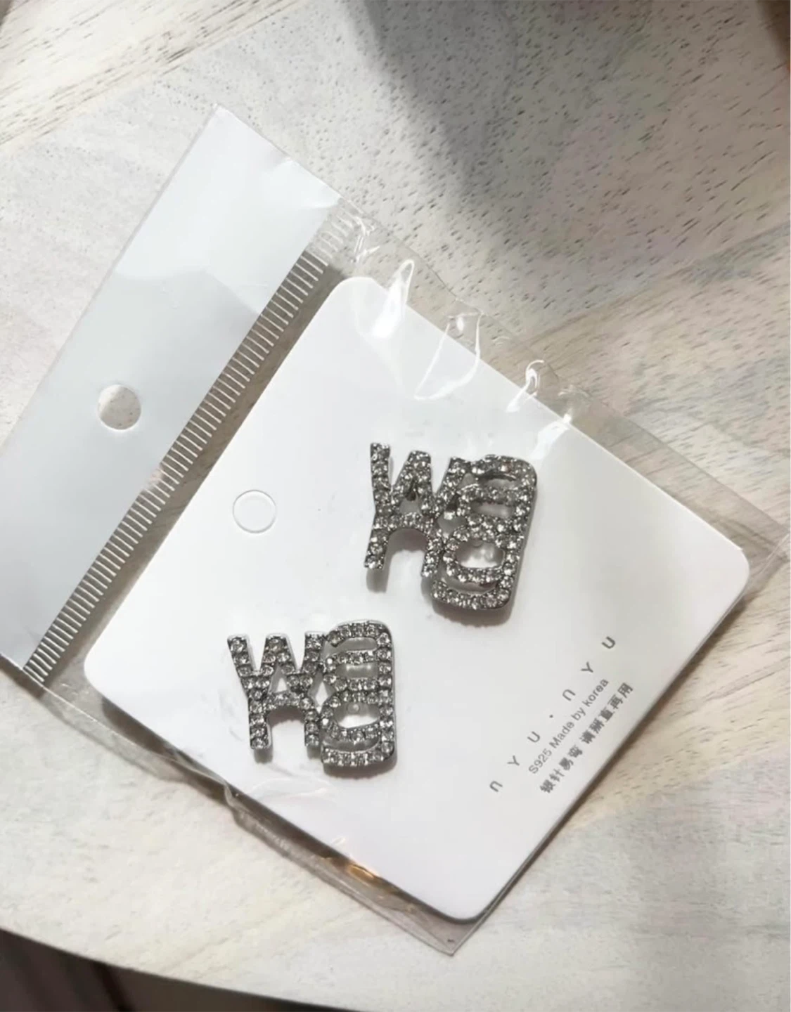 NEED QUICK PICK UP! Alexander wang Silver Rhinestone Earrings