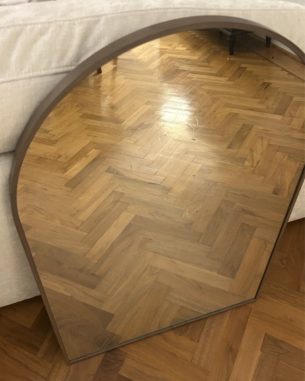Moving/rush - Arched Wall Mirror with Metal Frame