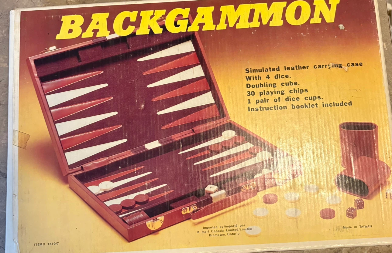 Vintage Backgammon Set in original box