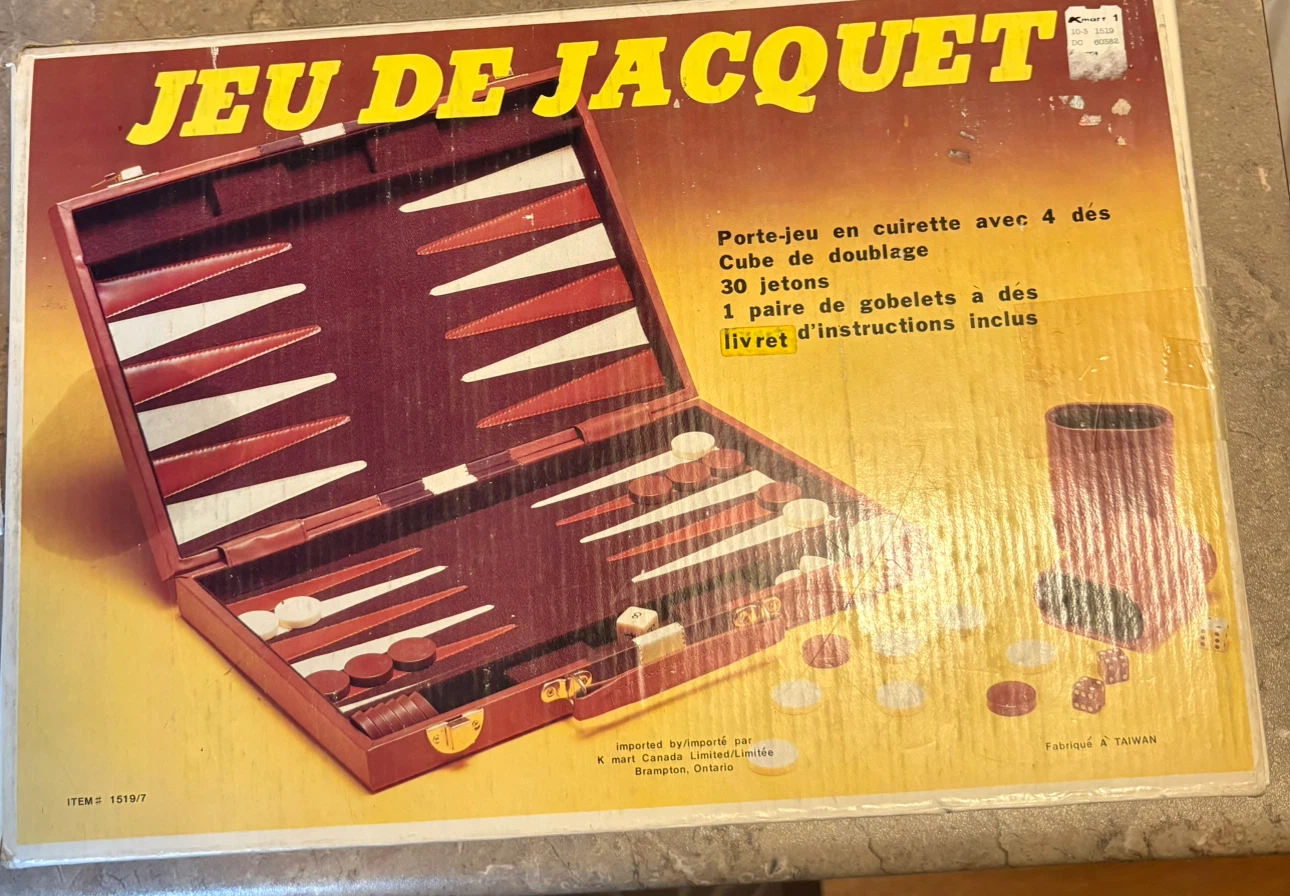 Vintage Backgammon Set in original box - photo 2