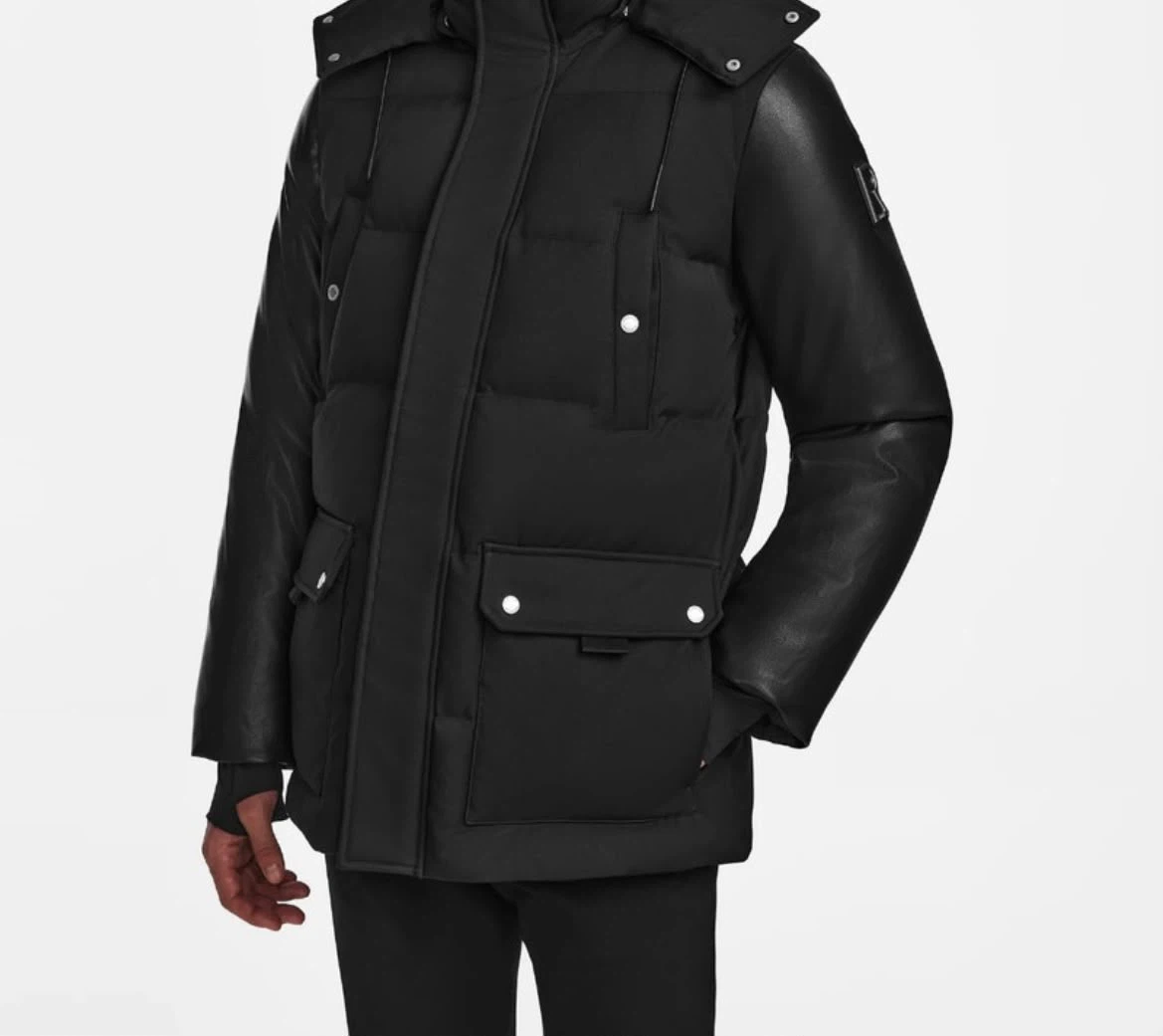 Rudsak black hooded down jacket