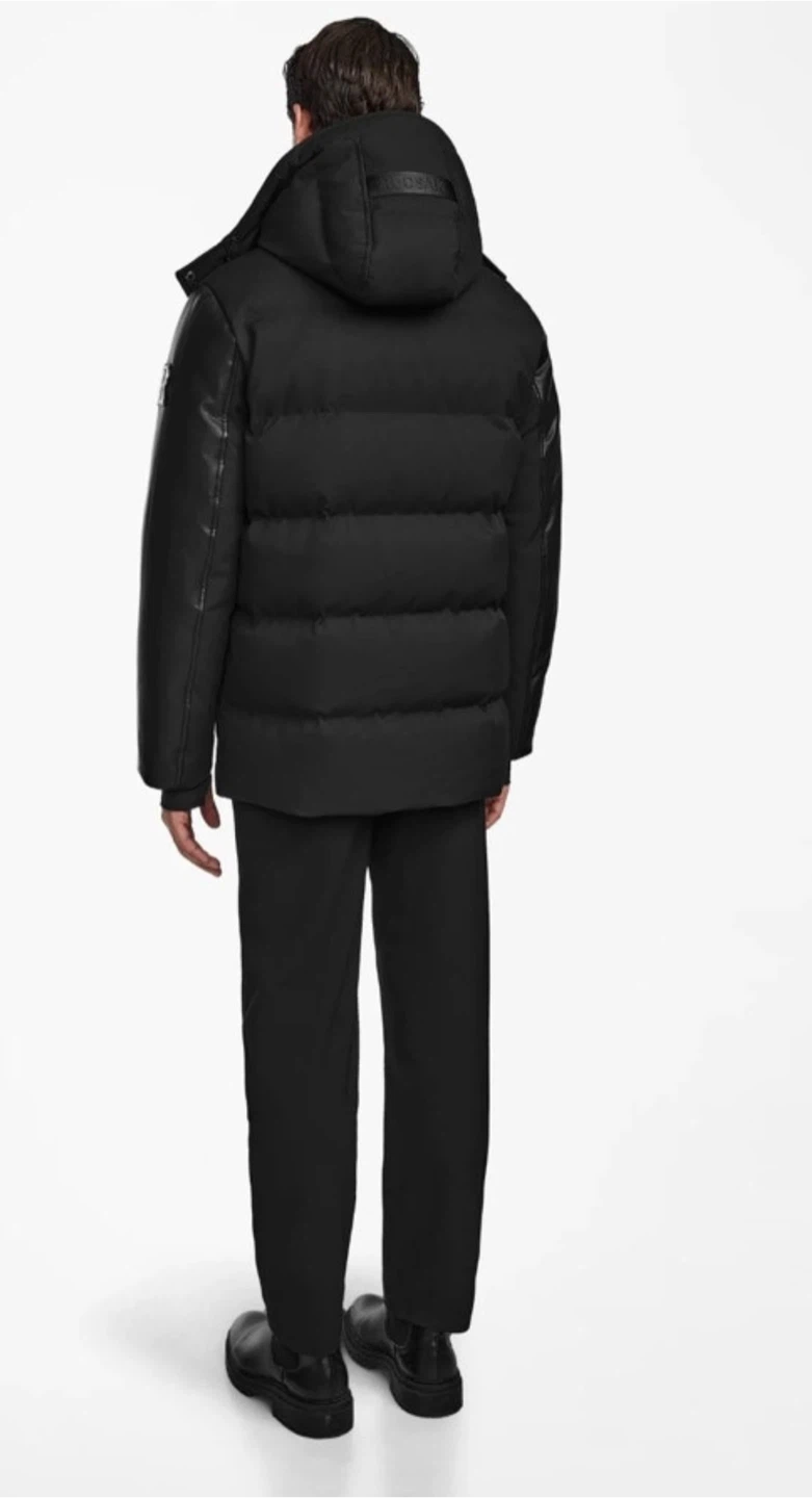 Rudsak black hooded down jacket - photo 3